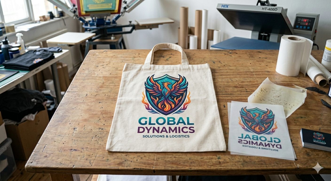 Custom printed tote bag