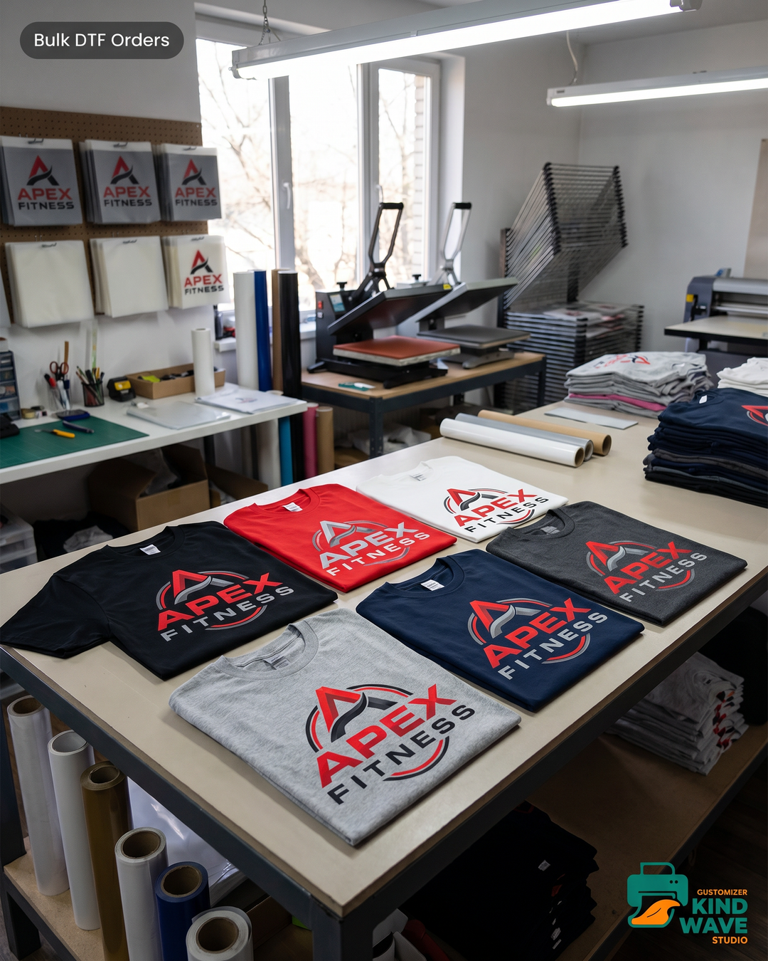 Bulk DTF custom t-shirts