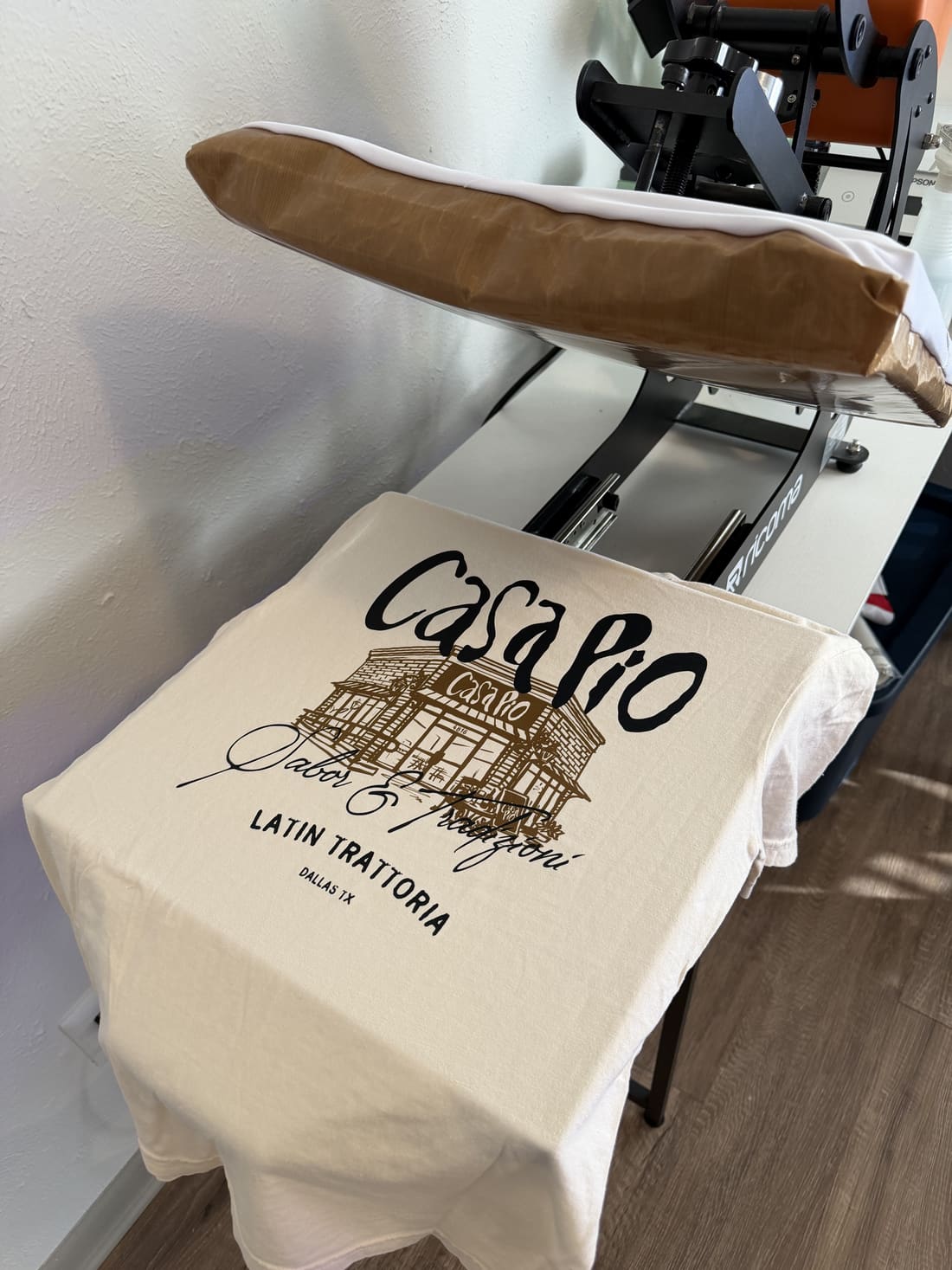 Casa Pio restaurant custom t-shirt