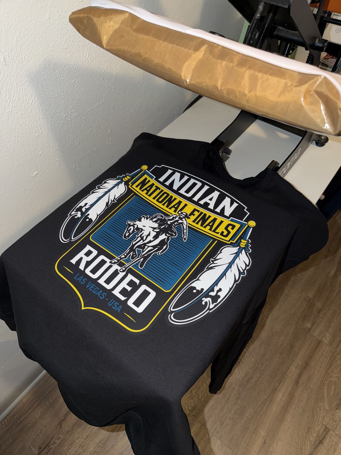 Indian National Finals Rodeo custom t-shirt